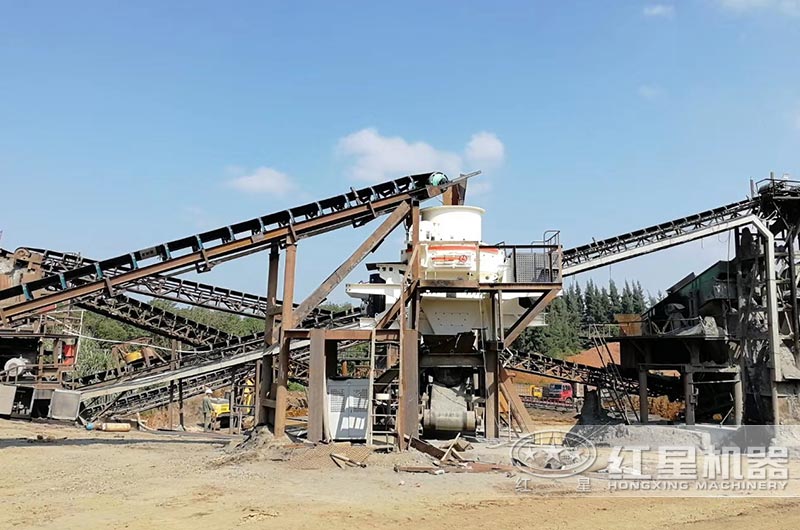 沙場作業現場